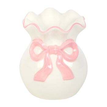 White And Pink Bow Ceramic Oil Burner, 3 of 3