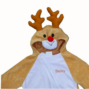 Personalised Baby Reindeer Costume, 4 of 6