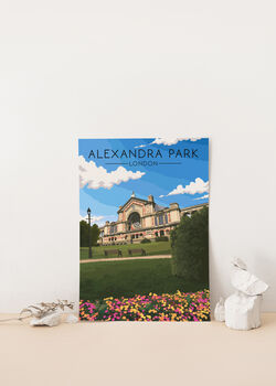 Alexandra Park London Travel Poster Art Print, 2 of 8