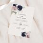 Navy And Blush Wedding Invitations, thumbnail 1 of 4