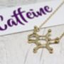 Caffeine Molecule Necklace, thumbnail 3 of 7