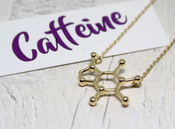 Caffeine Molecule Necklace, 3 of 7