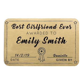 Personalised Best Girlfriend Ever Purse Card, 4 of 8