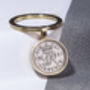 1951 75th Birthday Sixpence Coin Keyring Gift, thumbnail 2 of 6