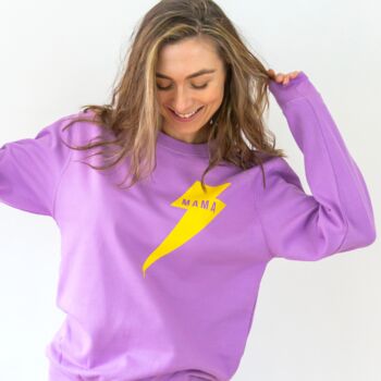 Mama Lightning Bolt Sweatshirt, 2 of 4