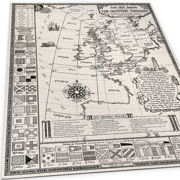 Shipping Forecast Map Jigsaw Puzzle 500 Pieces, 11 of 12