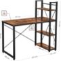 Computer Desk With Storage Shelves Industrial Style, thumbnail 9 of 12