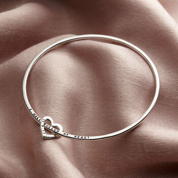 Personalised Heart Bangle, 5 of 8