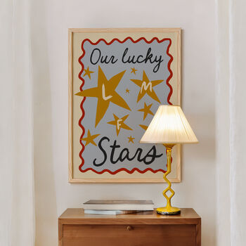 Our Lucky Stars Personalised Family Initials Print, 8 of 12