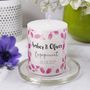 Engagement Personalised Patterned Candle, thumbnail 8 of 10