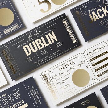 Personalised Surprise Trip Boarding Pass Gift Voucher, 8 of 9