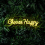 Choose Happy Neon Wall Light, thumbnail 1 of 2