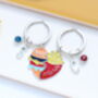 Personalised Pair Of Best Friends Burger And Fries Keyrings, Matching Set, thumbnail 4 of 7