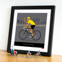 Personalised Tour De France Print, Yellow Jersey, thumbnail 3 of 8