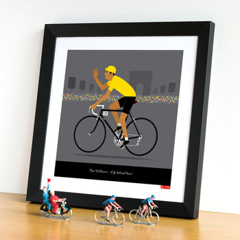Personalised Tour De France Print, Yellow Jersey, 3 of 8