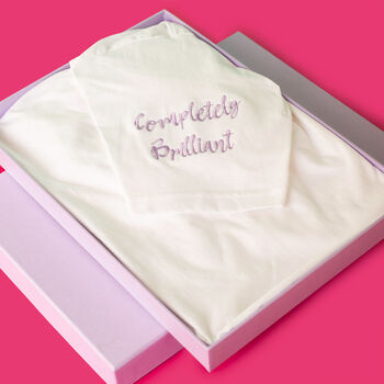 'Completely Brilliant' Sleep Tee In Gift Box, 6 of 7