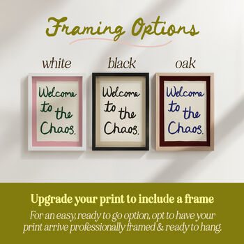 Welcome To The Chaos Handwritten Print, 6 of 12