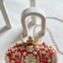 Red Roselyn Floral Clutch, thumbnail 3 of 4