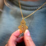 Gingerbread Man Charm Necklace With Chain Stocking Filler, thumbnail 2 of 2