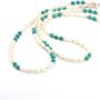 Gemstone And Pearl Beaded Necklace, thumbnail 5 of 12