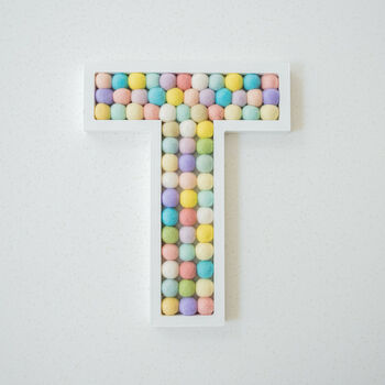 Felt Pom Pom Ball Filled Wooden 'Eat' Sign, 5 of 7