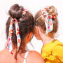 Mummy And Me Matching Floral Scarf Scrunchies, thumbnail 4 of 6