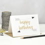 Happy Birthday Arrows Wooden Words Card, thumbnail 1 of 3
