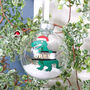 Personalised Dinosaur T Rex Christmas Tree Bauble, thumbnail 1 of 3