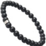 Men's 6mm Onyx Bead Bracelet 'Silver Bead', thumbnail 10 of 10