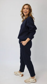 Margot Sweatshirt In Navy Blue, 4 of 7