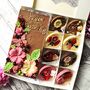 Chocolate Personalised Flowers, Artisan Hibiscus Gift, thumbnail 1 of 8