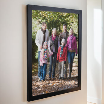 Personalised Photo Upload Black Poster Frame, 4 of 5