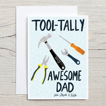 Tool Tally Awesome Dad Father's Day Card, 3 of 3