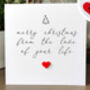Romantic Handmade Christmas Card For Husband, Wife Or Partner, thumbnail 3 of 4