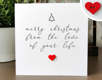 Romantic Handmade Christmas Card For Husband, Wife Or Partner, 3 of 4