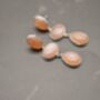 Peach Moonstone Silver Drop Earrings, thumbnail 6 of 6