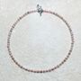 Pink Pearl And Rose Quartz Dainty Necklace, thumbnail 3 of 3