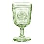 Green Floral Goblet Wine Glass, thumbnail 2 of 3