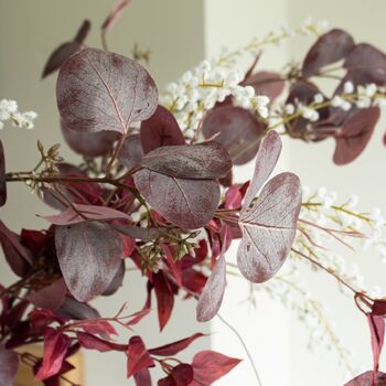 Faux Wispy Burgundy And Willow Arrangement, 2 of 4