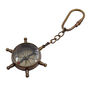 Bronze Ship Wheel Compass Keyring, thumbnail 9 of 9