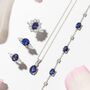 Blue Sapphire Bracelet In Sterling Silver And Gold, thumbnail 8 of 12