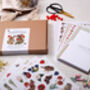 Diy Make Your Own Greeting Card Making Kit With Hedgerow Animals, thumbnail 1 of 9