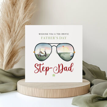 Golf Father's Day Card Customisable Sunglasses Design, 6 of 7