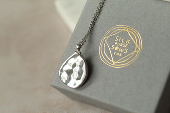 Sterling Silver Pebble Locket Necklace, 5 of 9