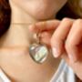 Gold Heart Shaped Locket Necklace Gift, thumbnail 2 of 6