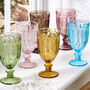 Set Of Six Roselle Coloured Wine Glasses, thumbnail 1 of 5