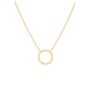9ct Solid Gold Diamond Circle Necklace, thumbnail 2 of 4
