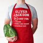 Personalised Chef Best Dishes Apron, Unisex Gift, thumbnail 5 of 12