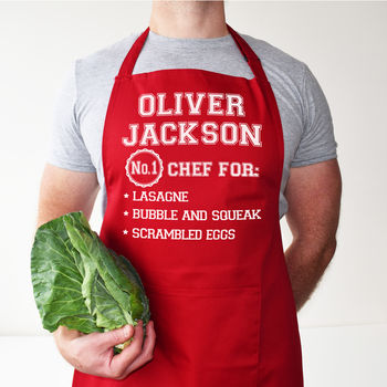 Personalised Chef Best Dishes Apron, Unisex Gift, 5 of 12