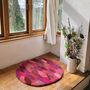 Handmade Tufted Pink, Purple, Peach Red Rug, thumbnail 1 of 12